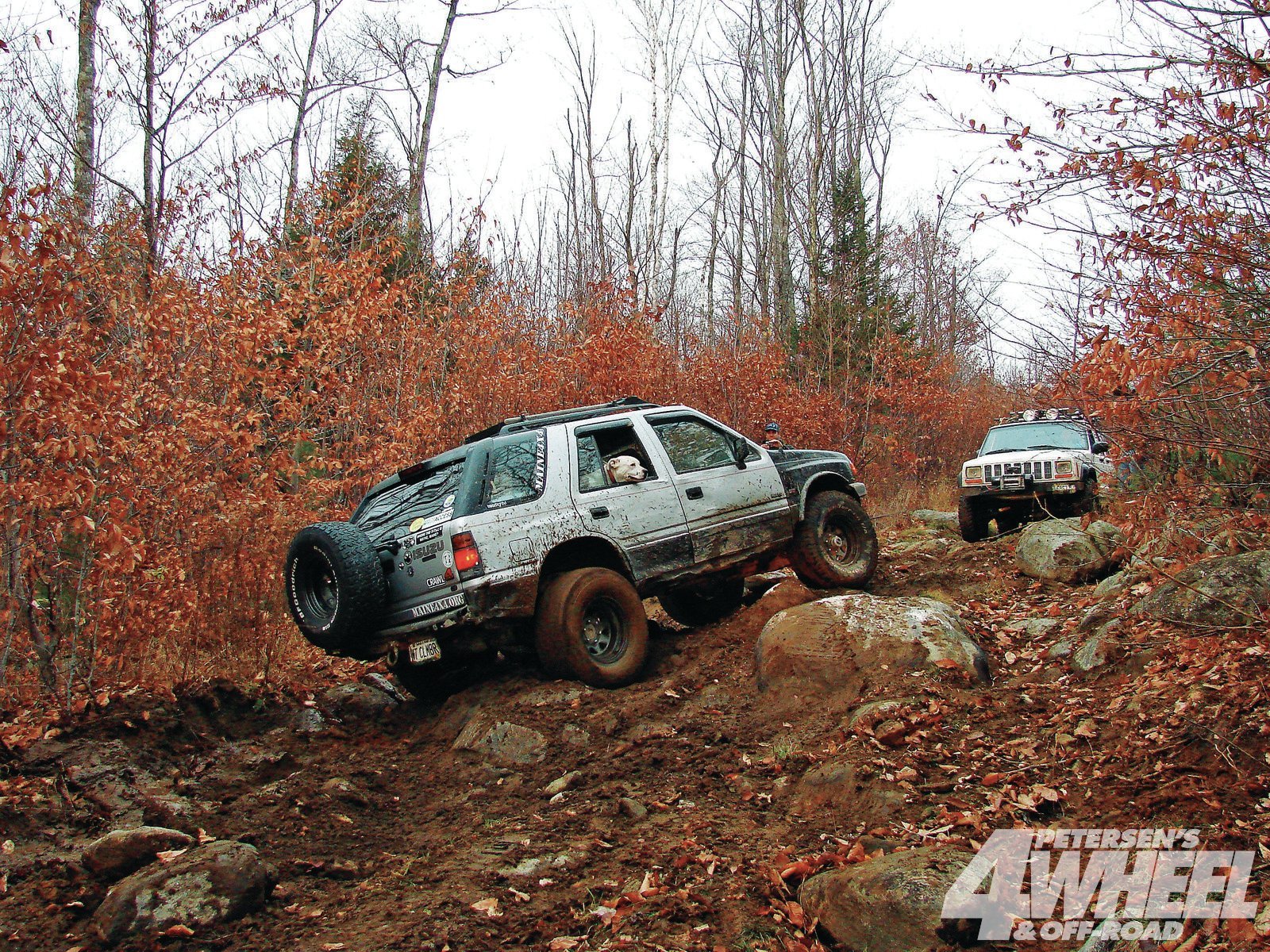 131-1106-07-o+131-1106-off-roading-in-a-maine-4x4-area+isuzu-climbing-up-hill.jpg