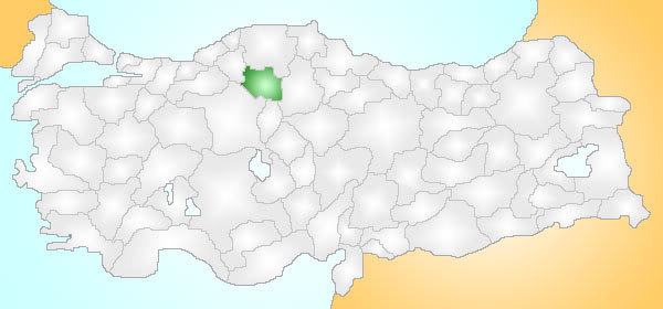 Cankiri Turkey Provinces locator