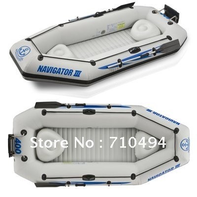 Free DHL shipping JiLong Navigator III 3 persons inflatable air boat fishing boat with paddle pumpj