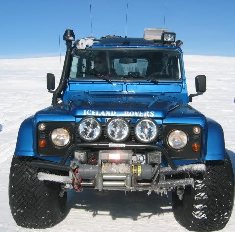 Glacier picture land rover defender