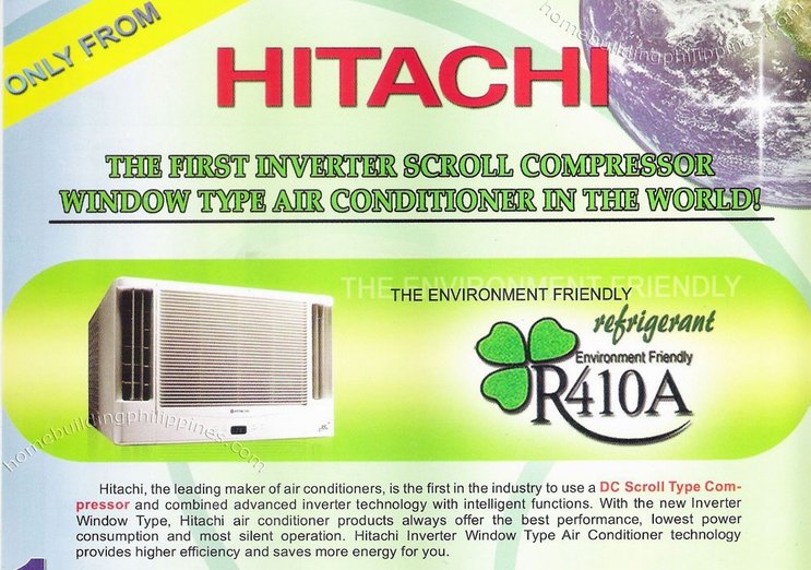Hitachi ra 25nl first inverter scroll window type25