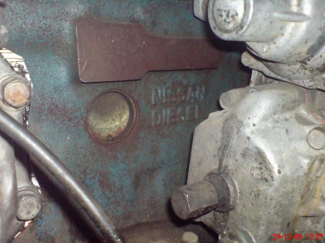 Nissan Patrol Diesel Motor blok yazisi