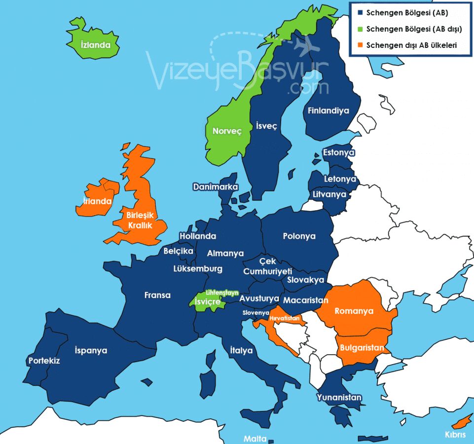 Schengen harita
