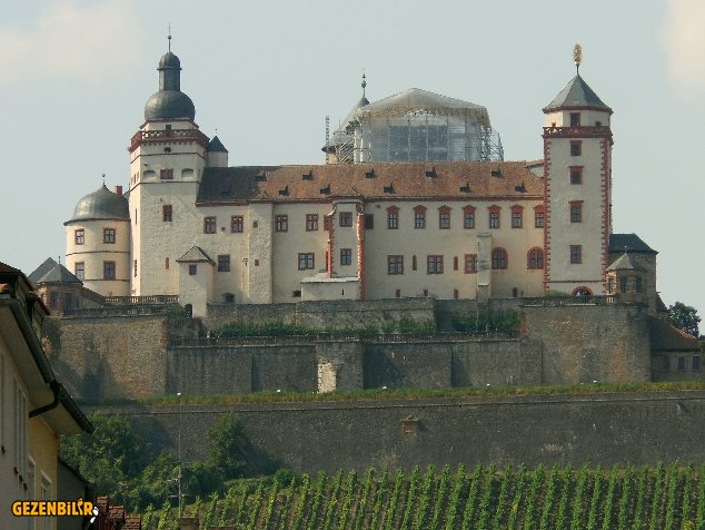 Wrzburg Marienburg Fortress Kalesi ve zm balar